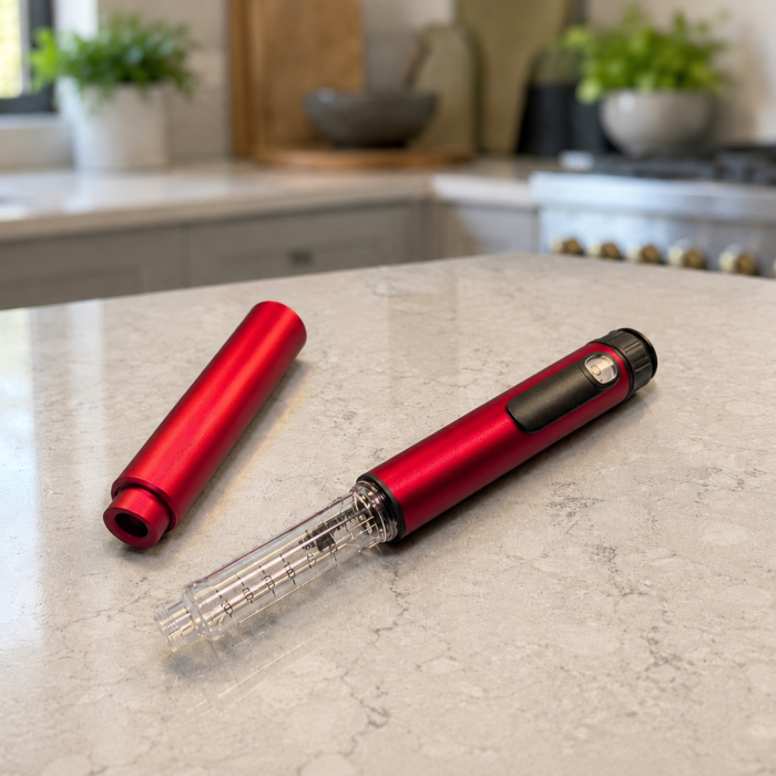 V4 Reusable Research Pen — Red